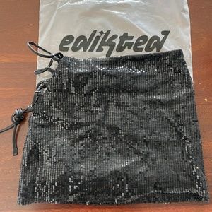 Edikted Skylar Sequin Mini Skirt